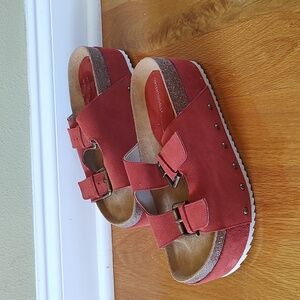 Intentionally Rust Suede Cooper Sandals